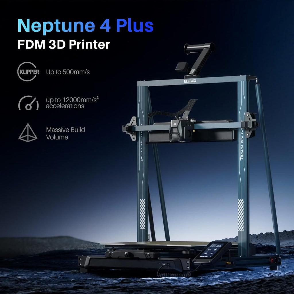 Printer with Auto Bed Leveling, Dual-Gear Direct Extruder, Dual Lead Screw Drive, Removable Capacitive Screen, 8.85x8.85x11in Large Printing Size